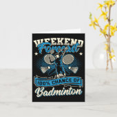 Badminton Player Shuttle 100% Chance Of Badminton カード (黄色い花)
