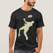 Badminton Player Shuttlecock Time Smash Rackets Tシャツ (正面)