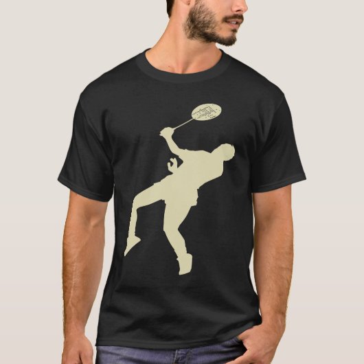 Badminton Player Shuttlecock Time Smash Rackets Tシャツ (正面)