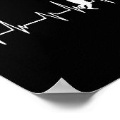 Badminton Player Smash Birdie Kids Men Women ポスター (角)