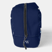 Badminton Player Sports Pattern Monogram ドップキット (右)