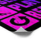 Badminton Player Squash Mens Badminton Shuttle  ポスター (角)