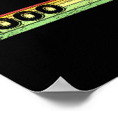 Badminton-player Vintage 2000 Birthday Shuttle Bad ポスター (角)