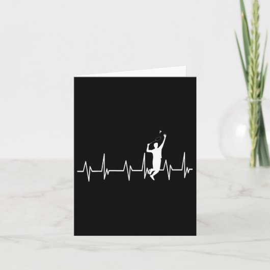 Badminton Player Vintage Badminton  カード (正面)