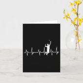 Badminton Player Vintage Badminton  カード (黄色い花)