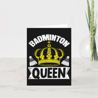 Badminton Queen Whats Your Superpower Sport Shuttl カード