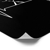 Badminton Racket Heartbeat Badminton Player, Shutt ポスター (角)