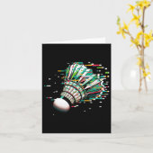 Badminton Shuttle  カード (黄色い花)