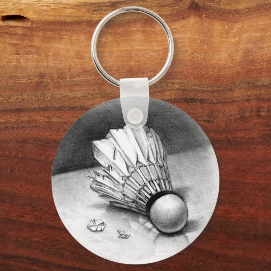 badminton shuttle keychain キーホルダー (正面)