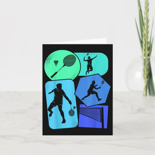 Badminton Shuttle Kids Boys Youth Men  カード (正面)
