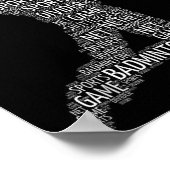 Badminton Shuttle Player  ポスター (角)