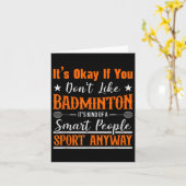 Badminton Shuttle Racket Badminton Player  カード (黄色い花)