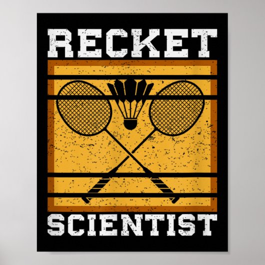 Badminton Shuttle Racket Badminton Player  ポスター (正面)