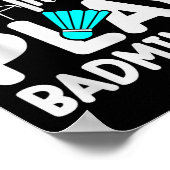 Badminton Shuttle Racket Badminton Player 3  ポスター (角)