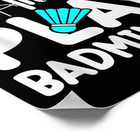 Badminton Shuttle Racket Badminton Player 3  ポスター (角)