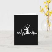 Badminton Shuttle Sayings  カード (黄色い花)