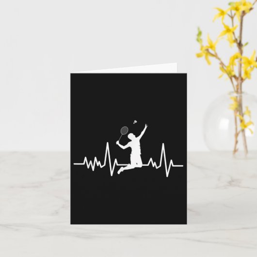 Badminton Shuttle Sayings  カード (黄色い花)