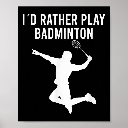 Badminton Shuttle Sayings  ポスター (正面)