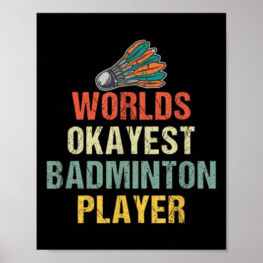 Badminton Shuttle Sayings  ポスター (正面)