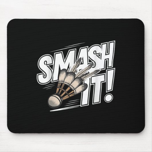 Badminton Shuttle Smash  マウスパッド (正面)