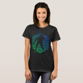 Badminton Shuttle Squash Womens Badminton Player Tシャツ (正面フル)