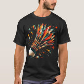 Badminton Shuttlecock Tシャツ (正面)