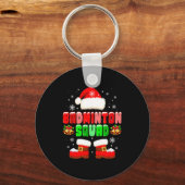 Badminton Squad Costume Christmas Player Team Funn キーホルダー (正面)