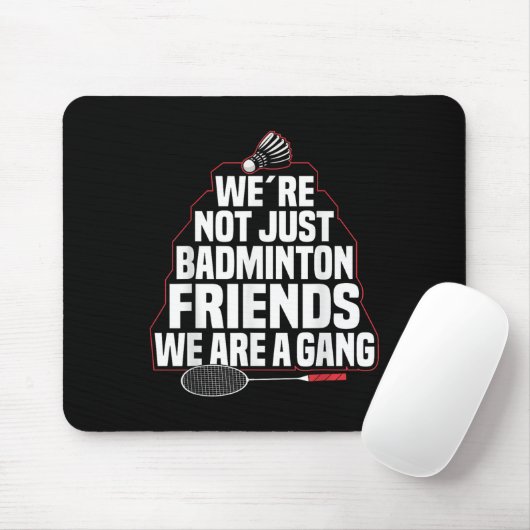 Badminton Team Game A Gang Shuttle Player Badminto マウスパッド (マウス)
