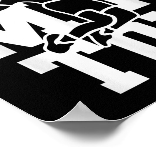 Badminton Team Shuttle Player Coach  ポスター (角)