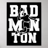 Badminton Team Shuttle Player Coach  ポスター (正面)