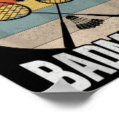 Badminton Teenager - Not Lazy Conserving Energy  ポスター (角)