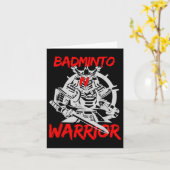 Badminton Warrior Racket Shuttle Sports Game  カード (黄色い花)