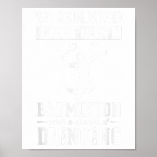 Badminton Weekend Forecast  ポスター (正面)