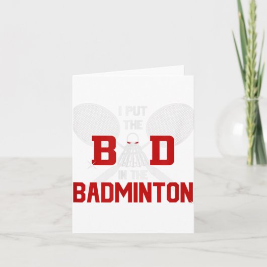 Badminton Without My Bad It Is Minton  カード (正面)