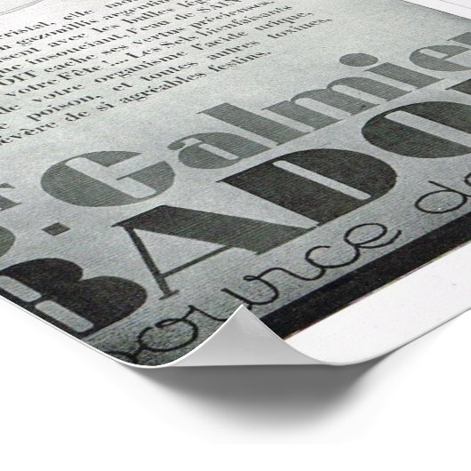 Badoit, Meccano ポスター (角)