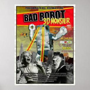 BADROBOT 3D B-Movieポスター ポスター