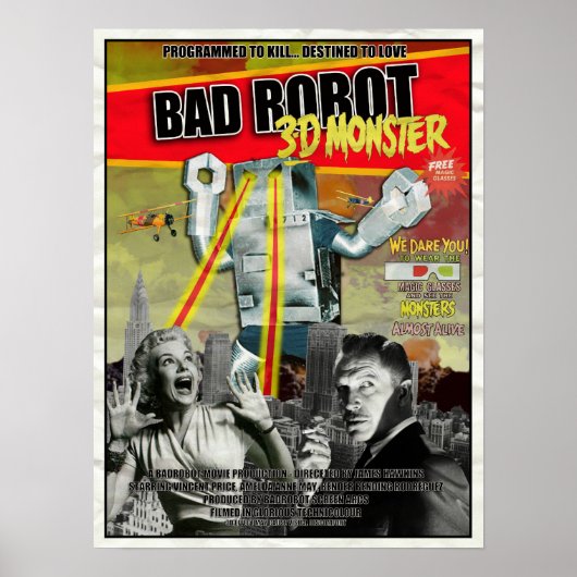 BADROBOT 3D B-Movieポスター ポスター (正面)