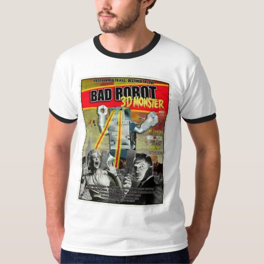 BADROBOT B映画ティー** BADROBOTのオリジナル** Tシャツ (正面)