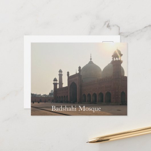 Badshahi Mosque Lahore Pakistan Postcard ポストカード (正面/裏面インサイチュ)