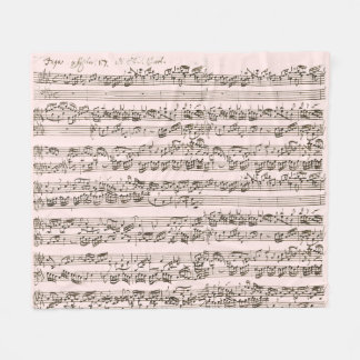 Badtime with Bach Handshorted クラシカル Music フリースブランケット