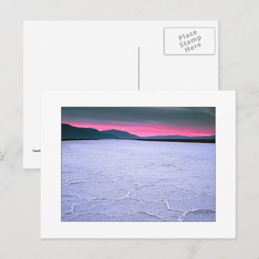 "Badwater -282足" ポストカード (正面/裏面)