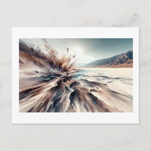 Badwater Basin in Death Valley, ポストカード (正面)