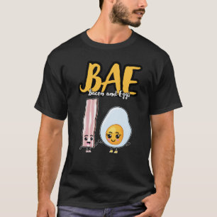 BAEのベーコン・エッグの愛らしい恋人のロマンチックなTシャツ Tシャツ