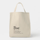 Baeの意味 彼女 妻 トートバッグ (裏面)