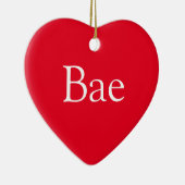 Baeの意味 彼女 彼氏 夫 妻 セラミックオーナメント (右)