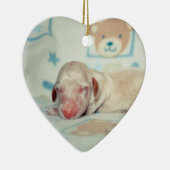 Baeの生まれたばかりのなLovebugdoxies子犬の記念品 セラミックオーナメント (右)