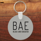 BAEブラックと教育キーチェーン キーホルダー (正面)