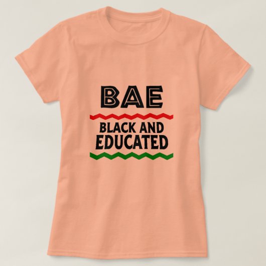 BAEブラックと教育Tシャツ Tシャツ (デザイン正面)