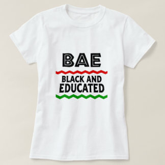 BAEブラックと教育Tシャツ Tシャツ