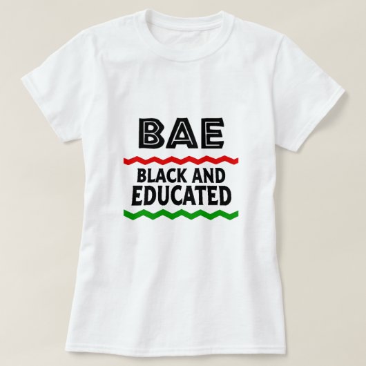 BAEブラックと教育Tシャツ Tシャツ (デザイン正面)